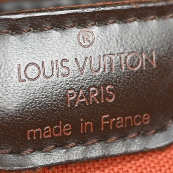 LOUIS VUITTON Logo Soho Backpack Bag Damier Ebene Leather Brown - Picture 6 of 16